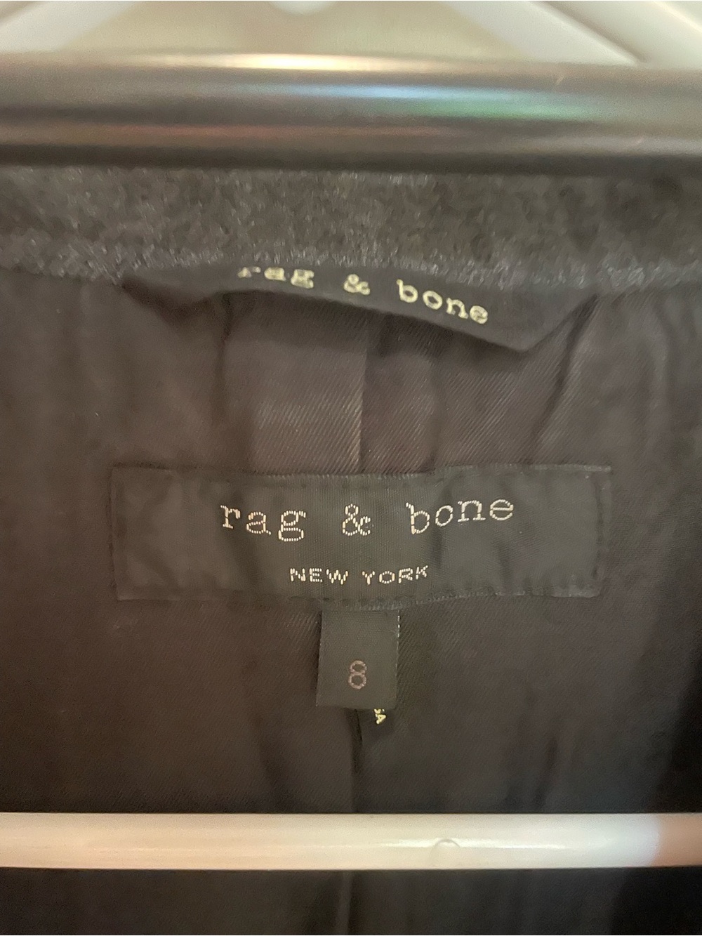 Rag & Bone Ny Women’s Charcoal Jett Ruffle Blazer Sz 8 - Picture 6 of 6